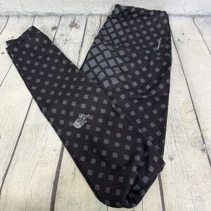 The North Face Flashdry Legging Women Small Black Abstract Athletic Pull On Pant